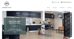Desktop Screenshot of hierrosfaule.com